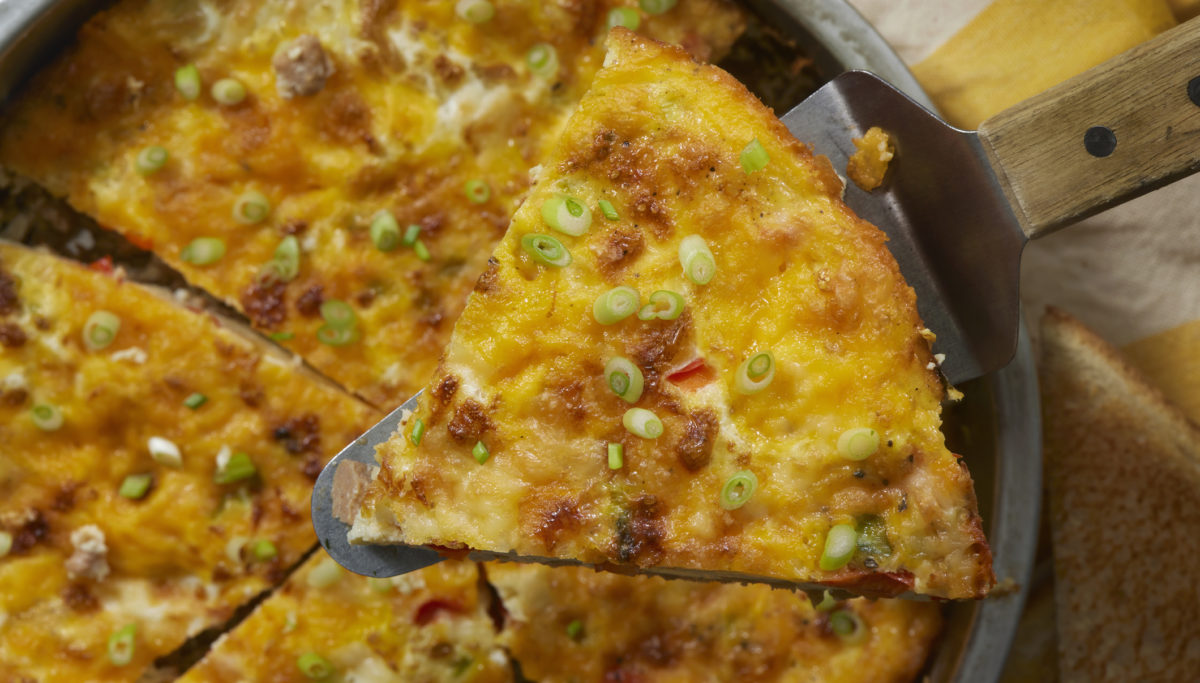 Veg-packed Crustless Quiche | Chuckling Goat