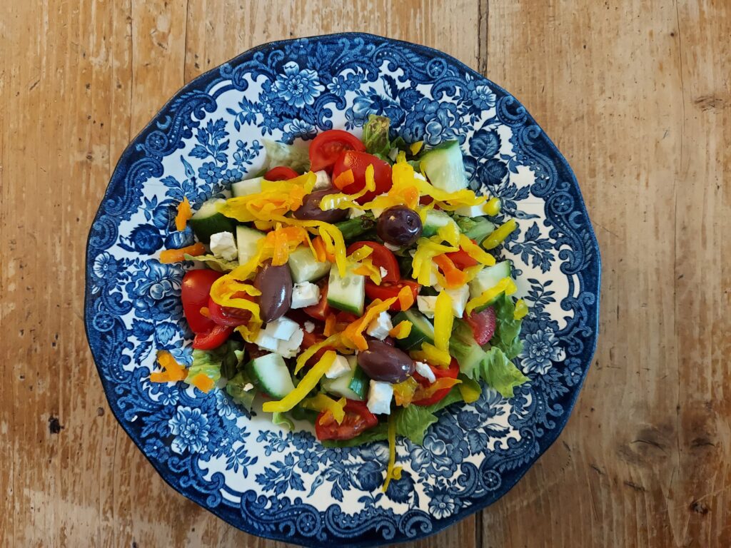 Gut-healthy Greek salad | Chuckling Goat