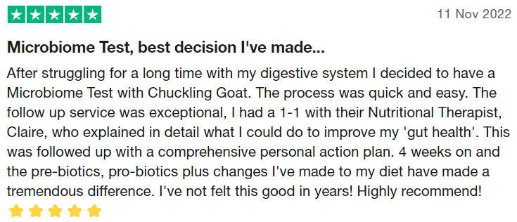 What do our customers have to say about the CG Microbiome Test? | Chuckling Goat