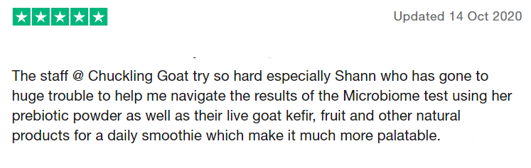 What do our customers have to say about the CG Microbiome Test? | Chuckling Goat