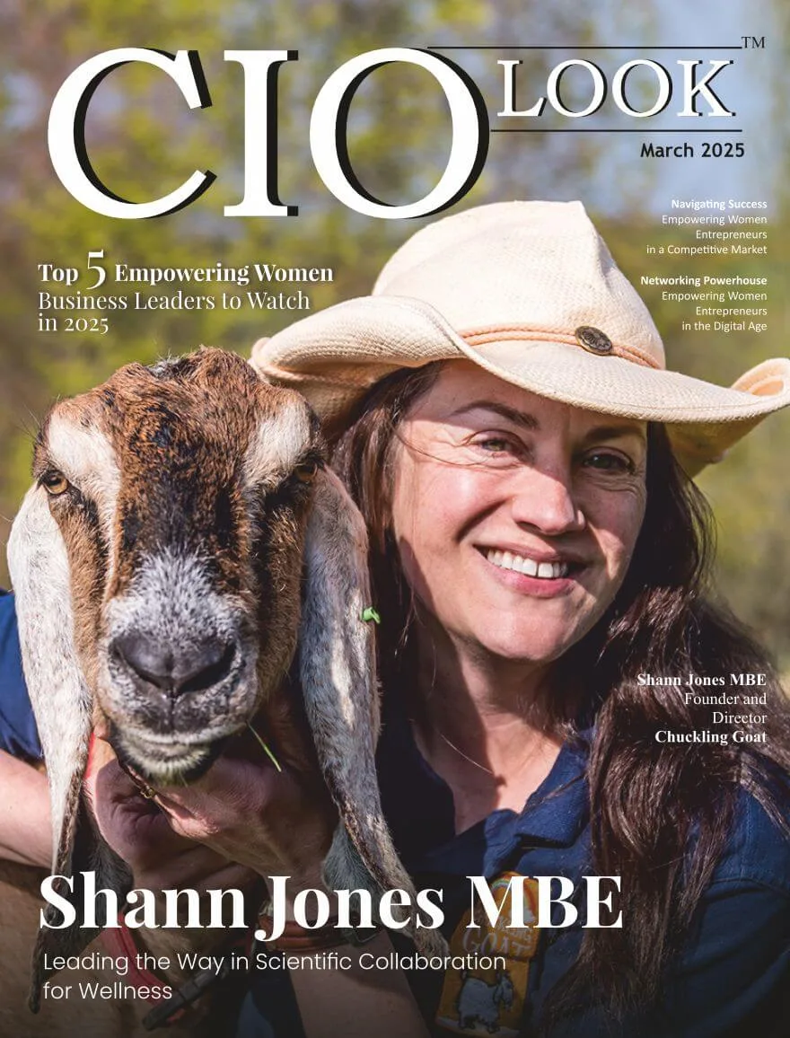 Image of Shann Jones featured as cover of CIO Look magazine March 2025 edition. Shann named as one of top 5 empowering women business leaders to watch in 2025.